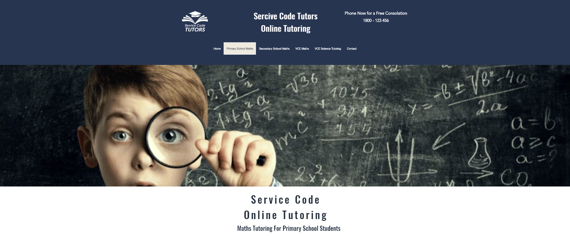 Service code tutors